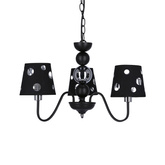 Żyrandol czarny lampa wisząca 3xE14 Batley Ledea 50203105