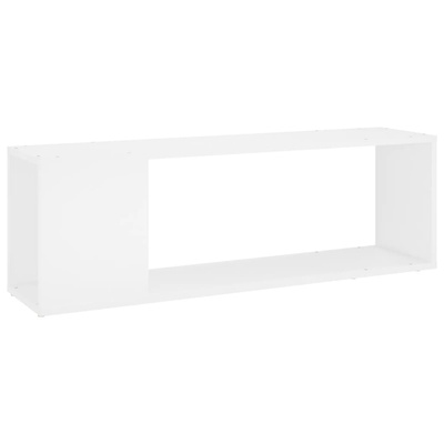 Szafka pod TV, biała, 100x24x32 cm, materiał drewnopochodny
