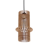 Eco 4 lampa wisząca 1x40 e27 Abażur drewniany