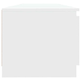 Szafka pod TV z oświetleniem LED, biała, 140 x 40 x 36 cm