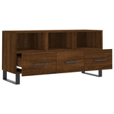 vidaXL Szafka pod TV, brązowy dąb, 102x36x50 cm