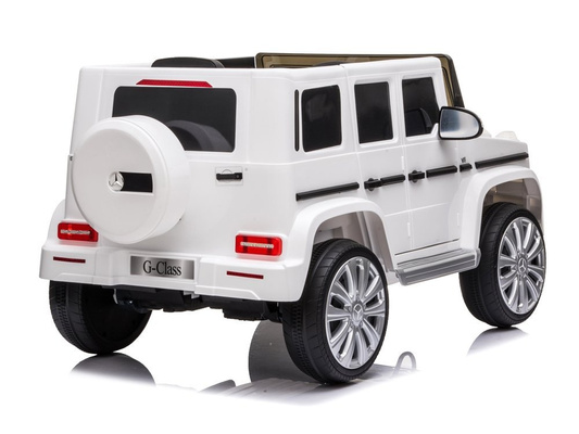 Samochód na akumulator Mercedes G500 Światla LED MP3 Pilot  biały