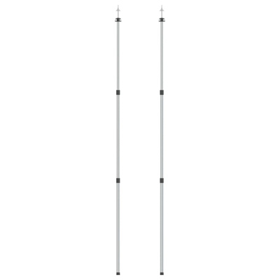 Teleskopowe słupki do tarpa, dł. 102-260 cm, 2 szt., aluminium
