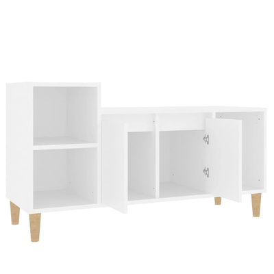 vidaXL Szafka pod TV, biała, 100x35x55 cm, materiał drewnopochodny model standard