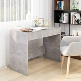 vidaXL Biurko, szarość betonu, 101x50x76,5 cm, materiał drewnopochodny