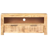 vidaXL Szafka pod TV, 90x30x40 cm, lite, surowe drewno mango