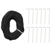 Choinka LED na maszcie 1534 LEDs Ciepła biel 500 cm