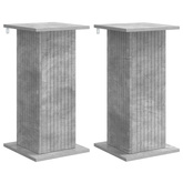 Stojak na rośliny 2 pcs Betonowy szary 30,5 x 30 x 60,5 cm