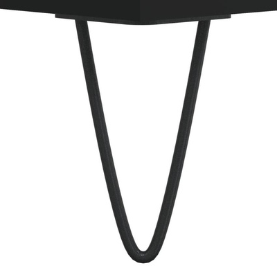 vidaXL Szafka pod TV, czarna, 160x35x55 cm, materiał drewnopochodny