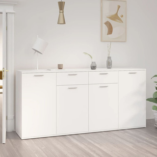 Szafka, biała, 160x36x75 cm, materiał drewnopochodny