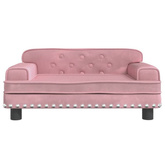 vidaXL Legowisko dla psa, różowe, 70x45x30 cm, aksamit