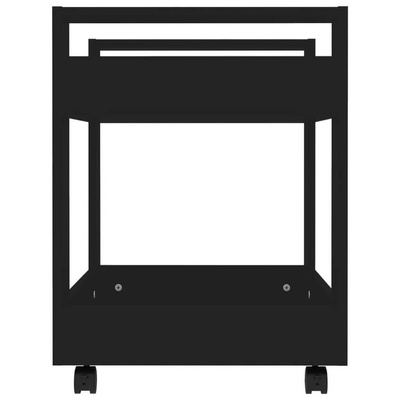 vidaXL Szafka pod biurko, czarna, 60x45x60 cm, materiał drewnopochodny