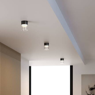 CZARNY DOWNLIGHT PRISM LINEA CRUMB 12w