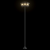 Lampion z 3 głowicami Czarny 16 x 16 x 187 cm Aluminium i ABS