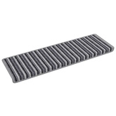 Samoprzylepne maty na schody Paski 15 pcs Szary 65 x 21 x 4 cm