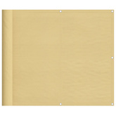 Parawan balkonowy, piaskowy, 90x600 cm, 100% poliester Oxford