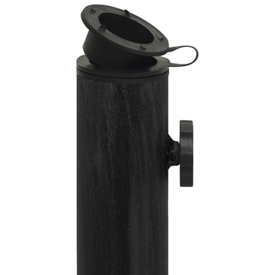 Podstawa pod parasol, czarna, 44x44x31 cm, żeliwo