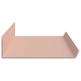 Półka wisząca 2 szt. Różowy 60 x 8,5 x 2,5 cm Stal