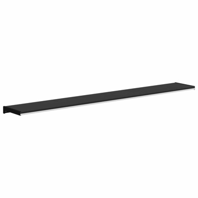 Parapet okienny Czarny z drewnianym wykończeniem PVC