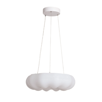 Lampa Wisząca okrągła 36W ?45cm Nowoczesna Biała Abruzzo Bellissima