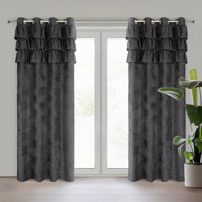 Zasłona Agis czarna 140x250