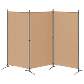 3-panelowy parawan Beżowy 260 x 180 cm tkanina