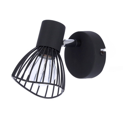 Lampa ścienna kinkiet 1X40W E14 czarny FLY 91-61881