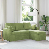 Sofa Jasnozielony 178 x 134 x 80 cm Aksamit
