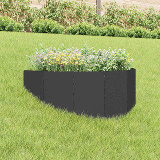 Krawężnik do trawnika 100 x 45 cm Stal Czarny