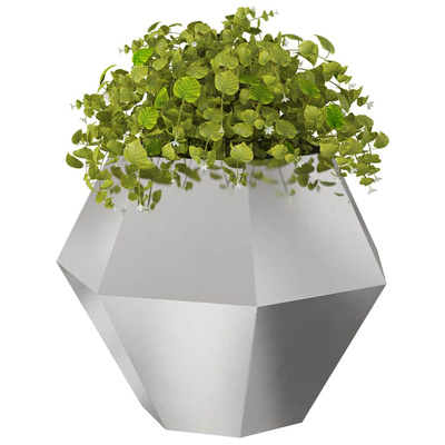 Donica 2 pcs Srebrny 100 x 100 x 80 cm Stal nierdzewna