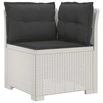 5-osobowa sofa ogrodowa z poduszkami w stylu rattanowym PP