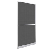 Screen na owady z zawiasami Biały i czarny 100 x 215 cm