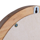 vidaXL Lustro ścienne, 60 cm, tekowe, okrągłe model standard