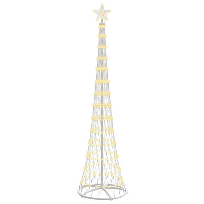 Choinka świąteczna LED z podstawą Ciepła biel 250 cm Metal