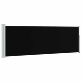 Wysuwana markiza boczna na taras, 100 x 300 cm, czarna