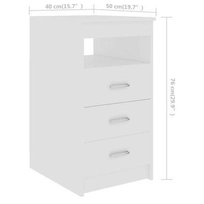 vidaXL Biurko, białe, 140x50x76 cm, materiał drewnopochodny