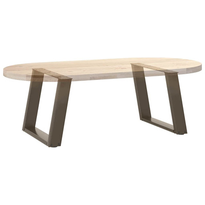 Nogi do stolika kawowego w kształcie litery U 2 szt. Naturalna stal 70x(42-43) cm Stal