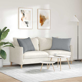 Poduszki na sofę 2 pcs Jasnoszary 70 x 50 cm tkanina