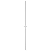 vidaXL Drzwi wewnętrzne, 76x201,5 cm, białe, szkło ESG i aluminium