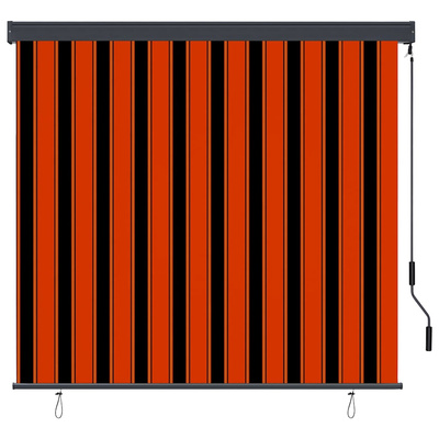 Roleta Pomarańczowy i brązowy 180 x 250 cm Materiał i Aluminium