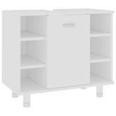 vidaXL Szafka łazienkowa, biała 60x32x53,5 cm, materiał drewnopochodny