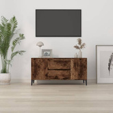 Szafka pod TV, przydymiony dąb, 102x44,5x50 cm vidaXL