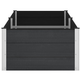 Podniesiona rabata ogrodowa Czarny 250 x 100 x 54 cm