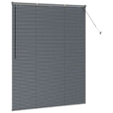 Żaluzje weneckie Ciemnoszary 175 x 145 cm Aluminium