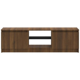 vidaXL Szafka pod TV z LED, brązowy dąb, 120x30x35,5 cm