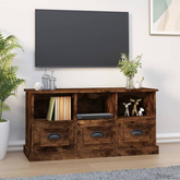 vidaXL Szafka pod TV, przydymiony dąb, 100x35x50 cm