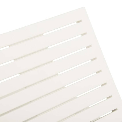 vidaXL Leżak plastikowy, biały