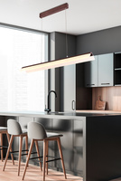 Lampa sufitowa wisząca candellux curacoa led brązowy 4000k