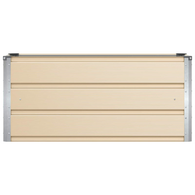 Donica Kość słoniowa 100 x 40 x 45 cm Stal