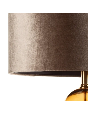 Lampa podłogowa LEONA brązowy E27 100W złota